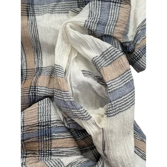 Masai Copen Hagen Womens Plaid Midi Dress With Side Tie Size XL - Picture 5 of 9